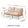seattle sofa b two seater dimensions