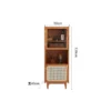 Dimensions specification diagram for Manna cherry wood side cabinet showing width 50cm, depth 40cm, and total height 130cm.