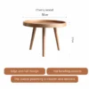 manna cherry wood round side table 52cm spec guide