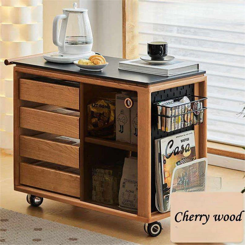 manna cherry wood serving bar cart pegboard coffee station manna cherry wood serving bar cart pegboard coffee station