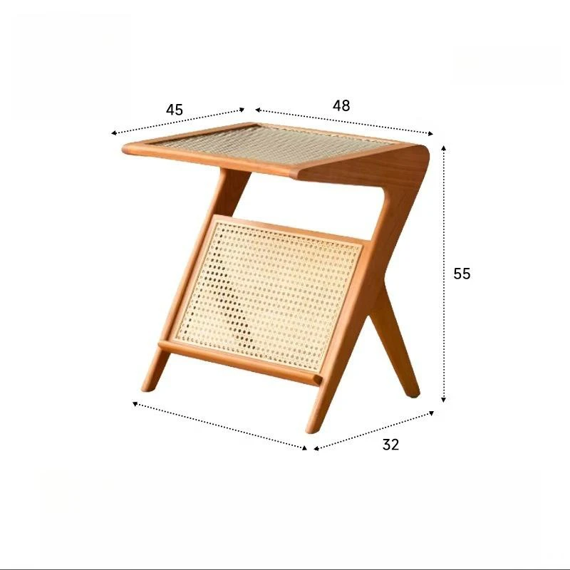 manna cherry wood z shaped side table dimensions spec manna cherry wood z shaped side table dimensions spec