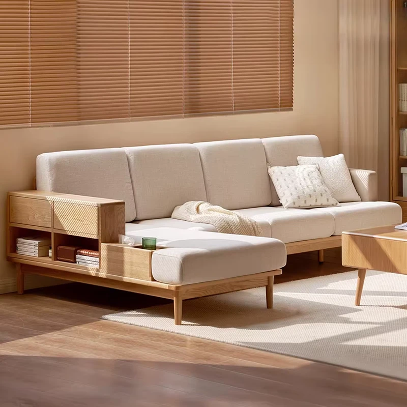 manna cream fabric sectional sofa built in side storage manna cream fabric sectional sofa built in side storage