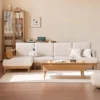 manna cream fabric sectional sofa with chaise manna cream fabric sectional sofa with chaise