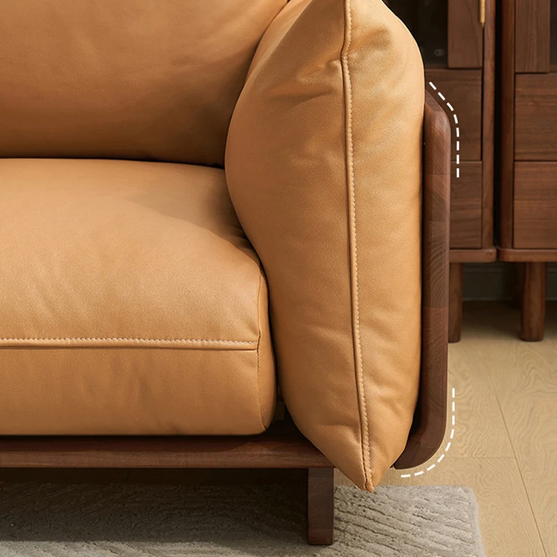 manna leather sofa rounded wooden edges anti collision manna leather sofa rounded wooden edges anti collision