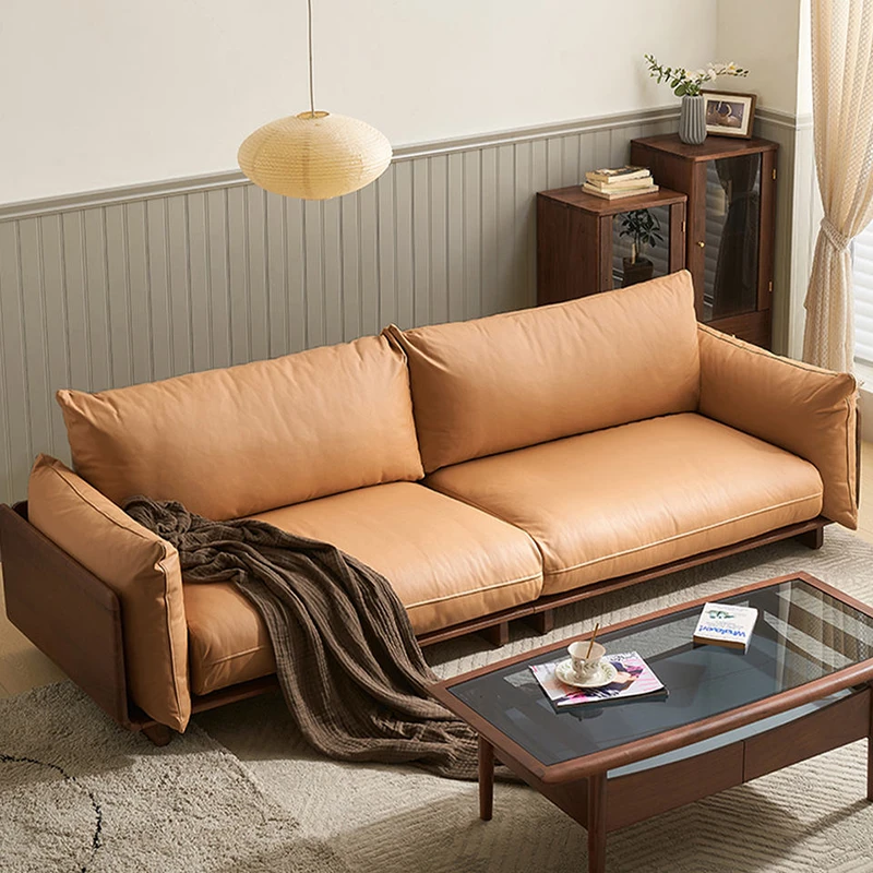 manna mid century tan leather couch living room setup manna mid century tan leather couch living room setup