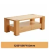 manna oak chunky rectangular coffee table dimensions spec