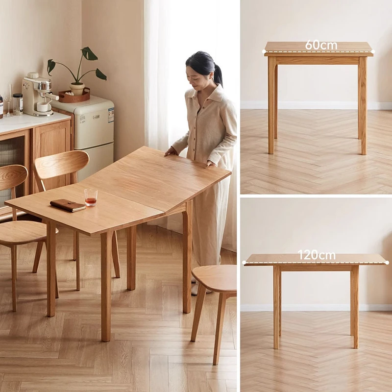 manna oak extendable dining table expansion mechanism spec