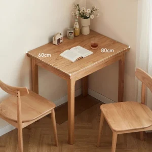 manna oak extendable dining table folded dimensions spec