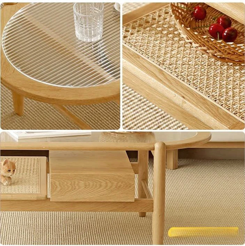 manna oak fluted glass oval coffee table material details manna oak fluted glass oval coffee table material details