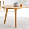 manna oak oval coffee table legs detail