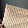 manna oak paper cord woven backrest craftsmanship detail manna oak paper cord woven backrest craftsmanship detail