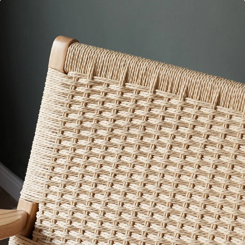 manna oak paper cord woven backrest craftsmanship detail manna oak paper cord woven backrest craftsmanship detail