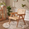 manna oak rattan armchair chandigarh v leg living room manna oak rattan armchair chandigarh v leg living room