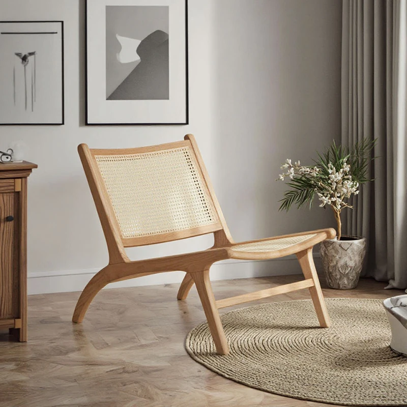 manna oak rattan lounge chair living room manna oak rattan lounge chair living room
