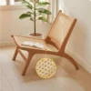 manna oak rattan lounge chair weaving detail manna oak rattan lounge chair weaving detail