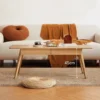 manna oak rectangular coffee table drawers height spec