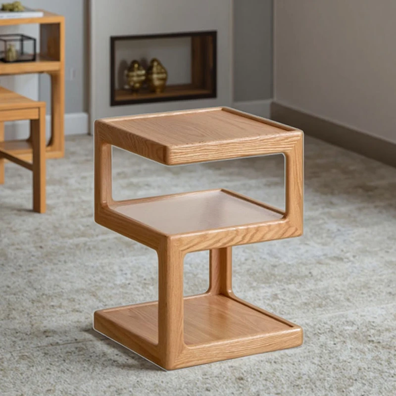 manna oak s shaped side table accent furniture