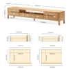manna oak tv stand 2000mm dimension spec guide manna oak tv stand 2000mm dimension spec guide