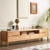 manna oak tv stand grooved handles open shelf manna oak tv stand grooved handles open shelf