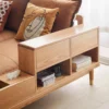 manna solid oak sofa armrest built in storage tissue holder manna solid oak sofa armrest built in storage tissue holder