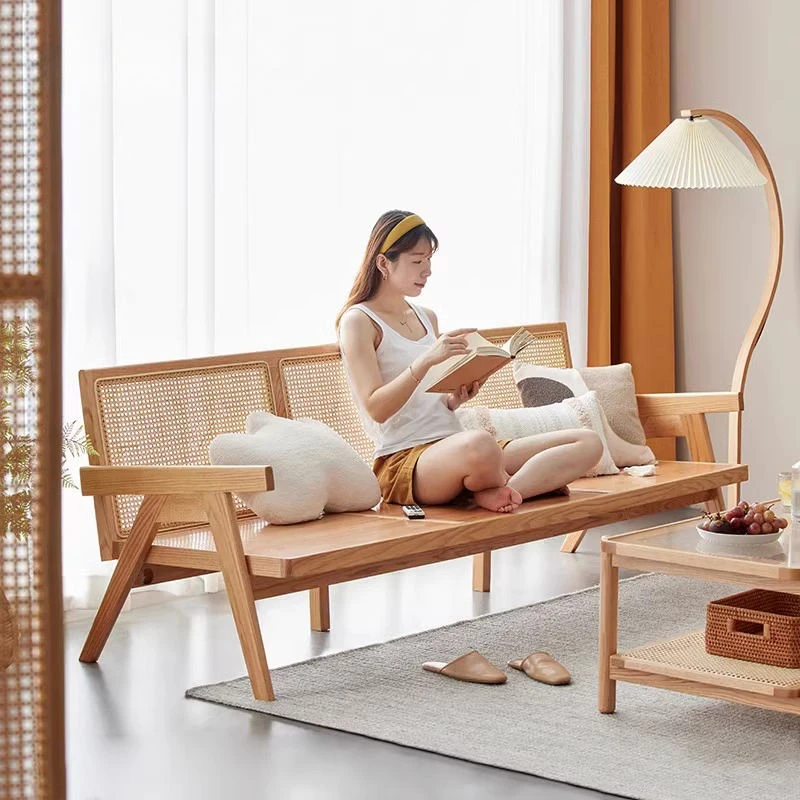 manna solid wood sofa rattan back reading lifestyle manna solid wood sofa rattan back reading lifestyle