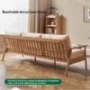 manna solid wood sofa slatted back breathable frame