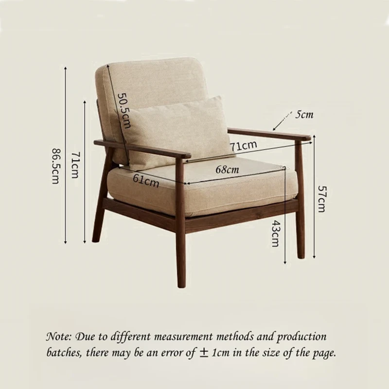 manna walnut accent chair dimension spec guide