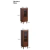 Dimensions specification diagram for Manna black walnut narrow cabinets showing 110cm and 130cm height options with 40cm width and 35cm depth.