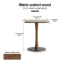 manna walnut square accent side table dimensions spec