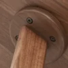 manna walnut z shaped round side table joint detail