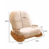 manna wood rocking chair boucle fleece dimension guide