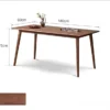 Dimension schematic of 140cm rectangular wooden dining and study desk.