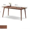 Size specifications for 150cm by 80cm 6-seater solid wood dining table.