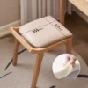 Ash stool seat size and soft foam cushion close up detail view