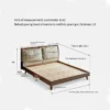 black-walnut-bed-dimensions-structure-diagram Black walnut bed dimensions and structure diagram with frame measurements