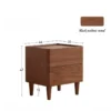 black-walnut-nightstand-size-measurement-detail Black walnut nightstand size measurement detail with 44 by 35 by 47cm sizes