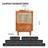 cherry-rattan-nightstand-dimensions-product-info Cherry rattan nightstand dimensions and product info diagram