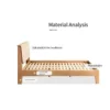 oak-bed-frame-material-analysis-diagram Oak bed frame material analysis diagram showing wood components
