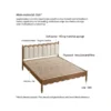 Oak kids bed frame material and structure diagram with labeled parts