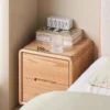oak-nightstand-tabletop-width-measurement-detail Oak nightstand tabletop width measurement detail drawing view