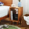 Slim open nightstand size dimensions diagram with product measurements